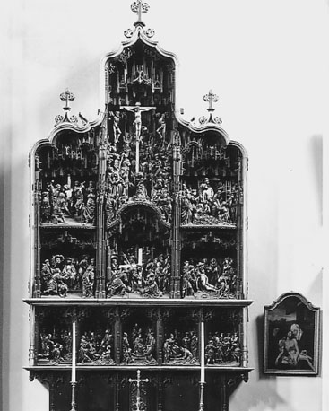 Retabel: Passie van Christus en de legende van de heilige Dionysius