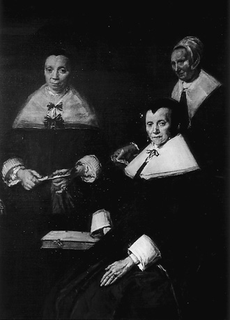 Regentessen van het Oude Mannenhuis (Haarlem, 1664); detail
