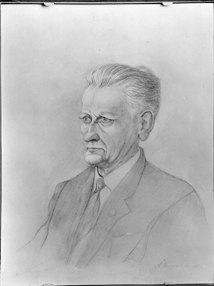 Portret van een man (bovenlichaam): de heer Vergeer uit Lent