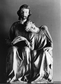 Christus met Johannes de Evangelist tegen zijn borst geleund, 'Johannesminne', 'Christus-Johannes-Gruppe'