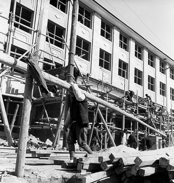 Bouwvakkers aan het werk