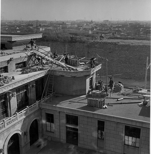 Gebouw in aanbouw